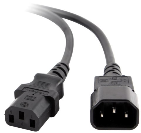 PRZEDŁUŻACZ KABLA ZASILAJĄCEGO VDE IEC 320 C13 / C14 1.8M Lanberg PRZEDŁUŻACZ KABLA ZASILAJĄCEGO VDE IEC 320 C13 / C14 1.8M Lanberg